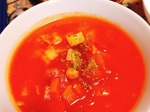 濃厚なトマトスープ